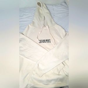 Taylor Swift Beige Hoodie From The Era's Tour.